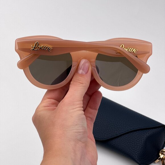 Loewe LW40126I Sunglasses – Pink Nude Cat Eye Brown | Model LW40126I 72E main image 5